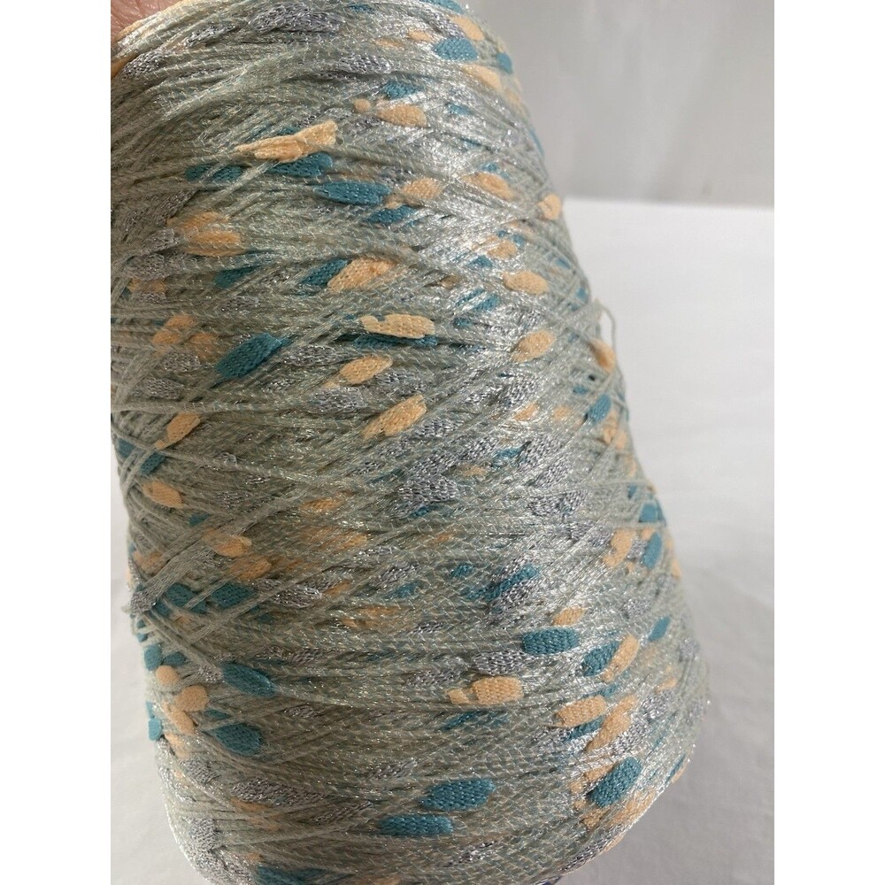 Fancy Cone Yarn Blue Pink Slub Thread Clothes Needlework NW 440g #927